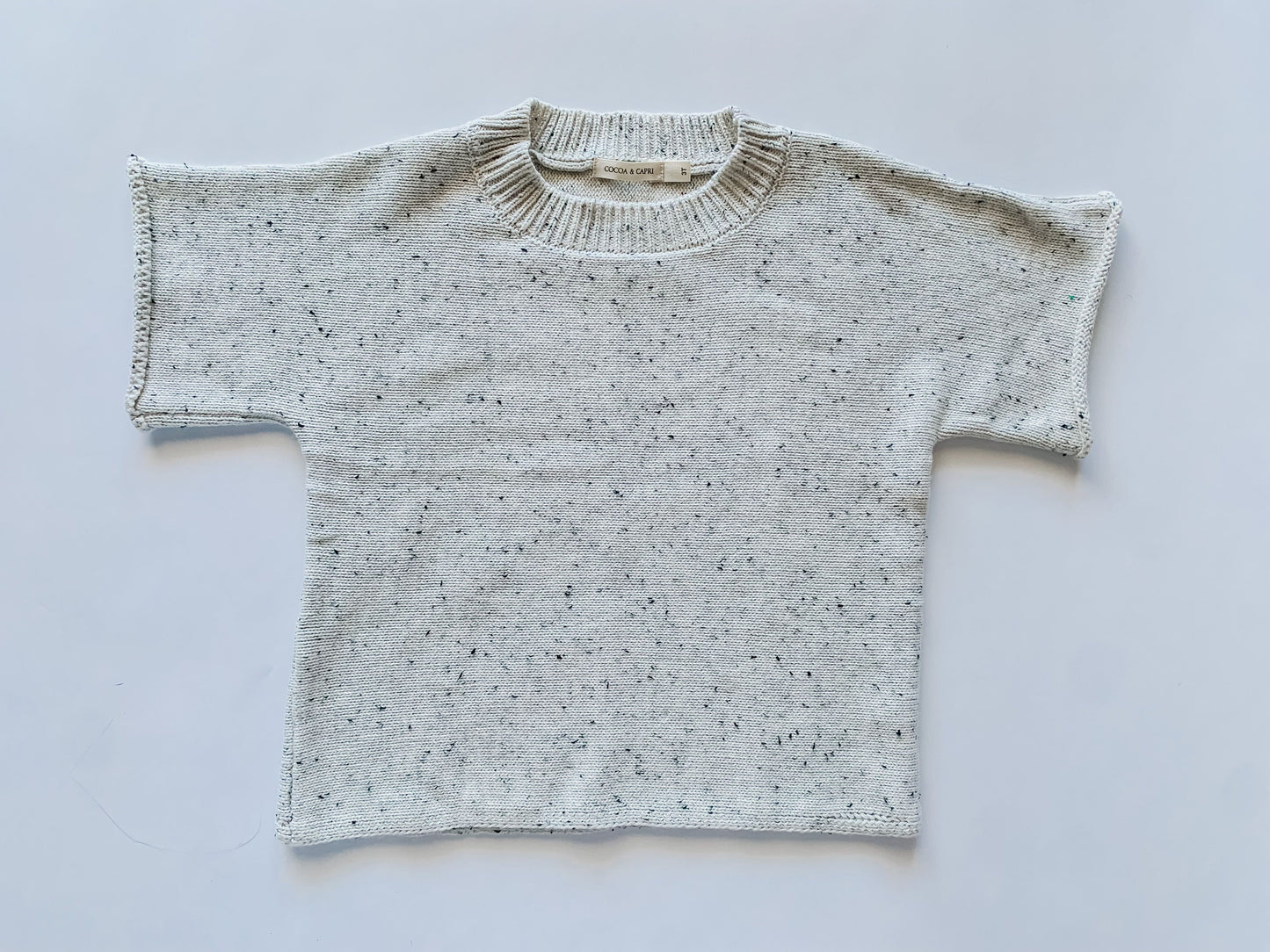 Oatmeal Speckled Knit Sweater