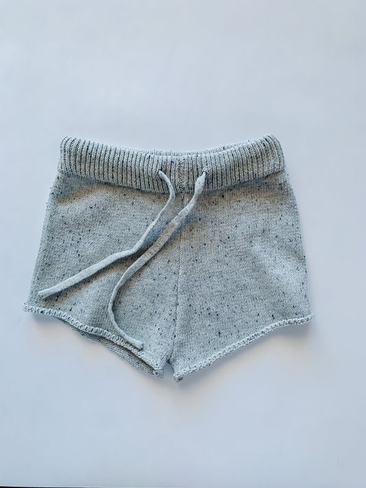 Peppery Speckled Knit Shorts