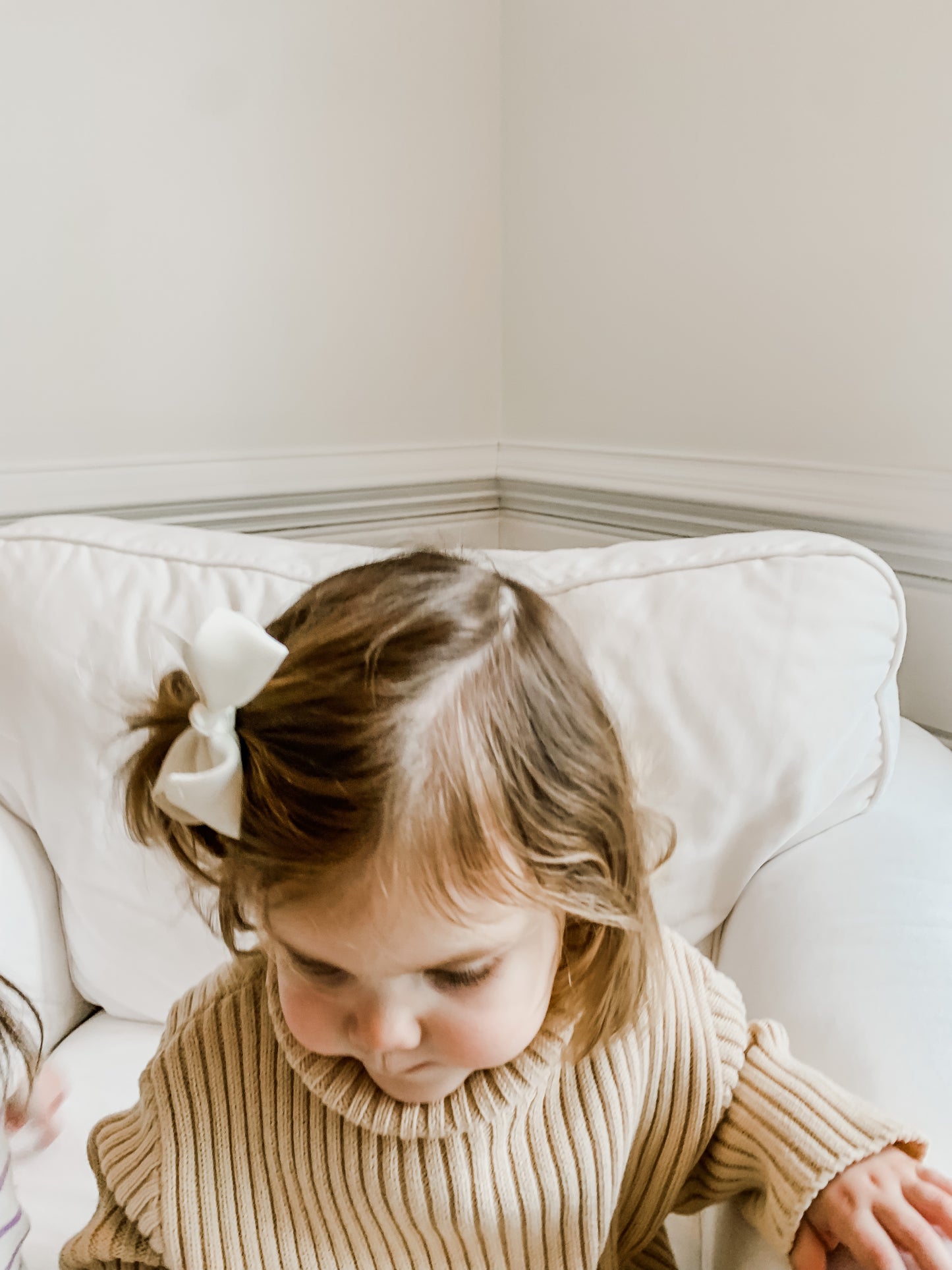 Honey Creme Double Rib Knit Turtle Neck Sweater