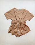 Café Au Lait Waffle Knit Set