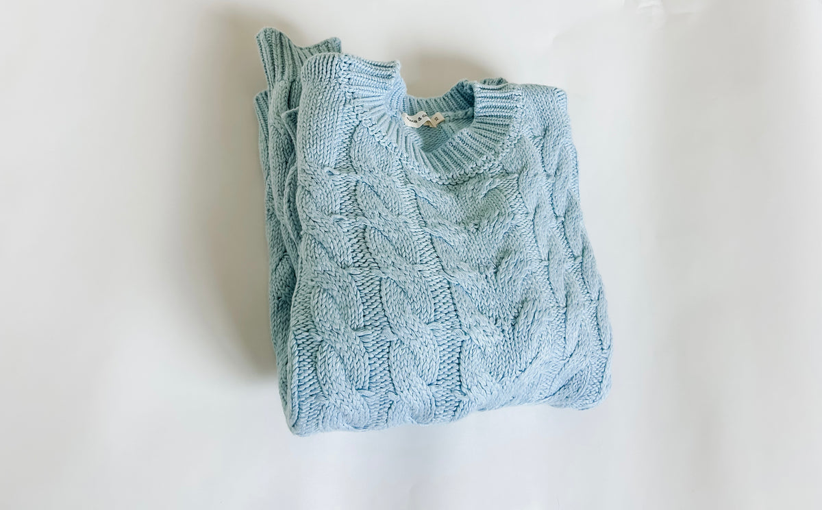 The Sunday Blue Knit Sweater