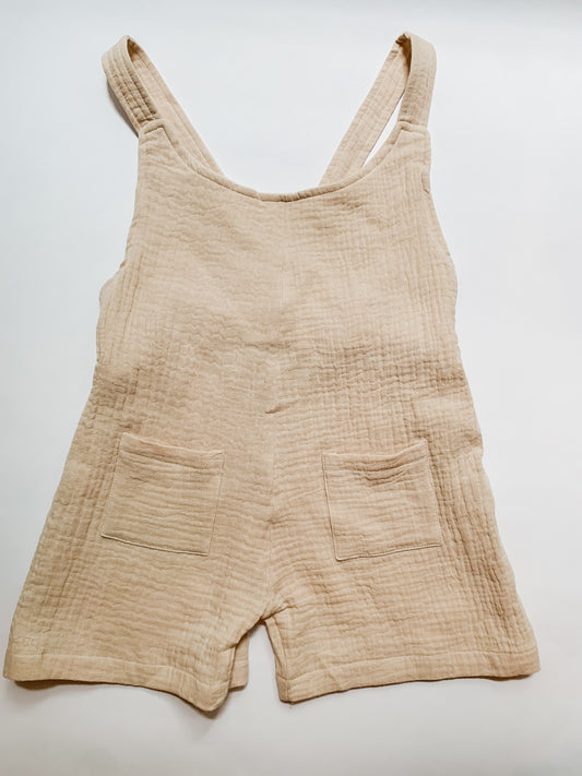 Khaki Muslin Cotton Overalls