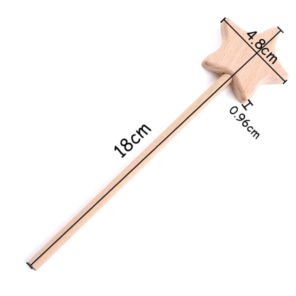 Wooden Star Magic Wand