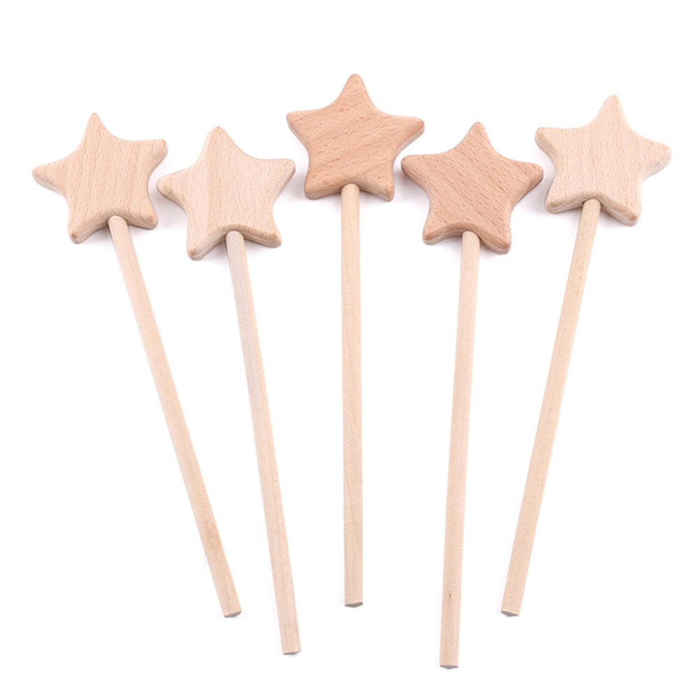 Wooden Star Magic Wand