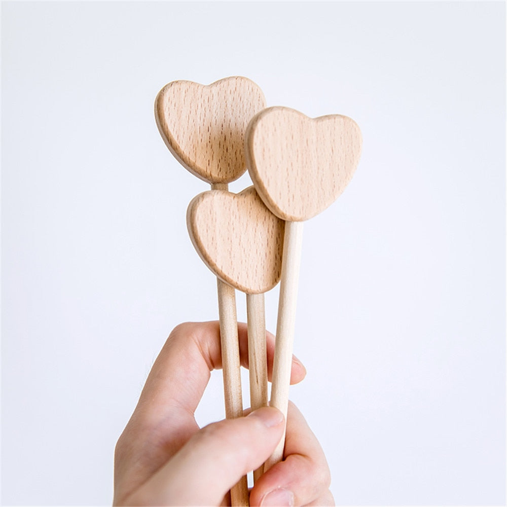 Wooden Heart Magic Wand