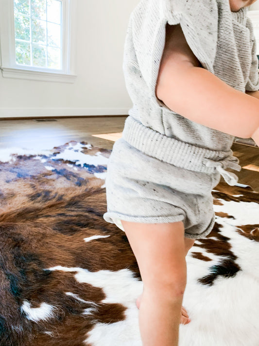 Pepper Speckled Knit Shorts