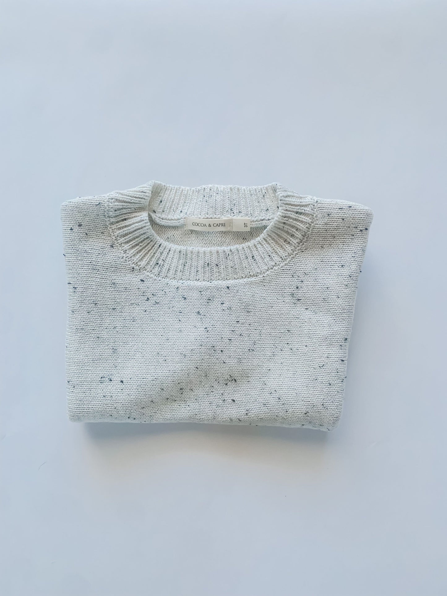 Oatmeal Speckled Knit Sweater