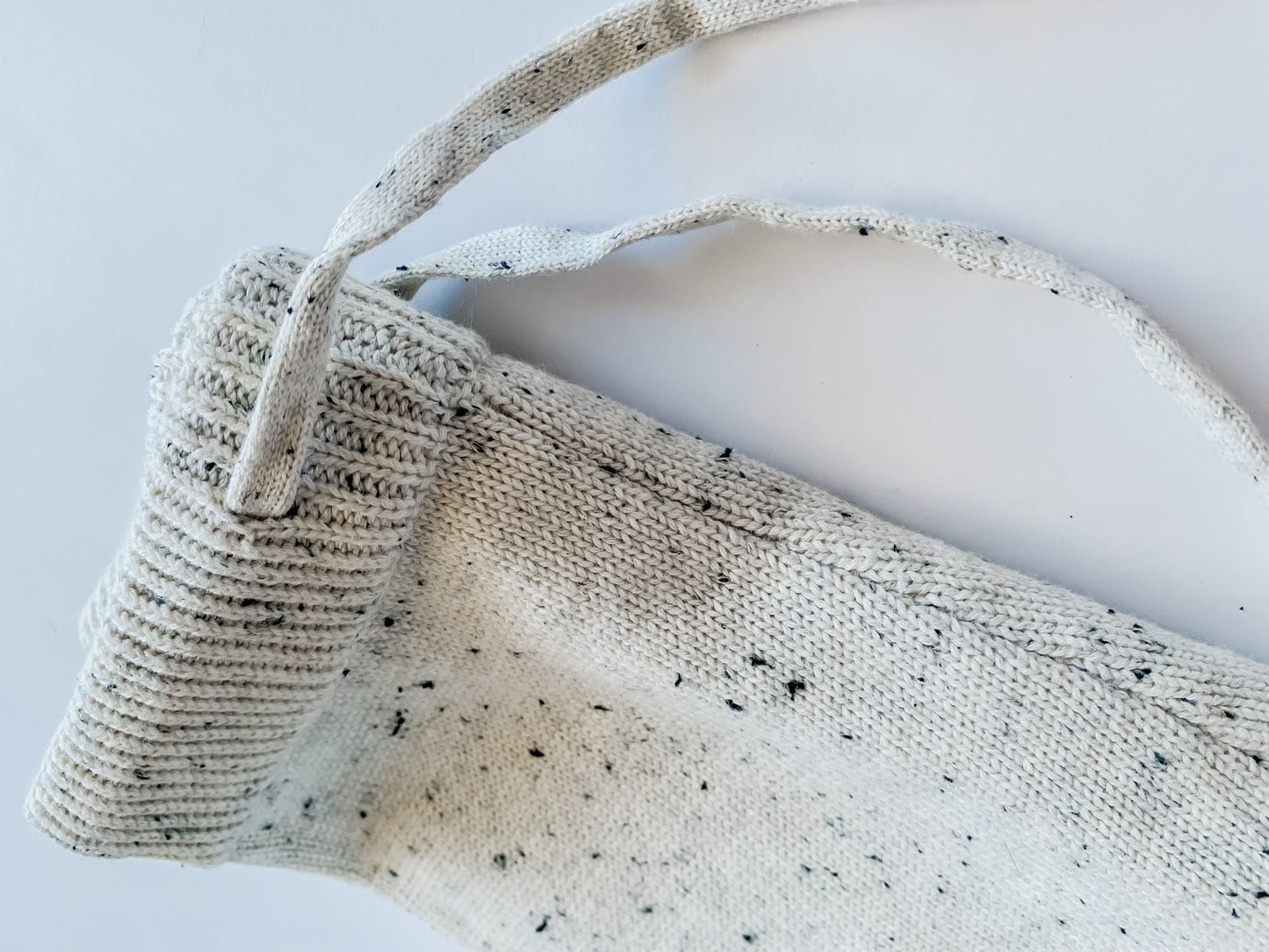 Oatmeal Speckled Knit Shorts