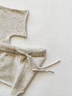 Oatmeal Speckled Knit Set