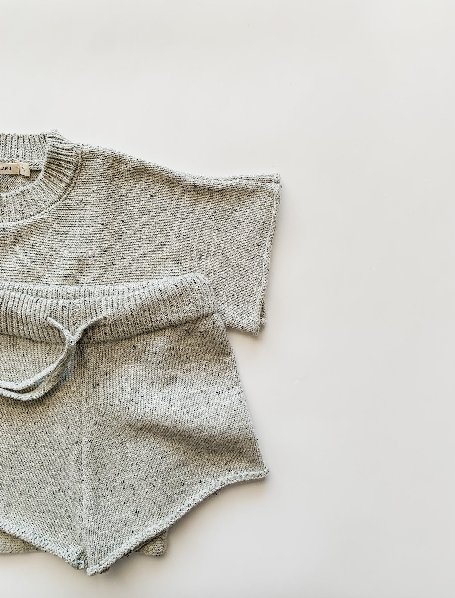 Pepper Speckled Knit Set