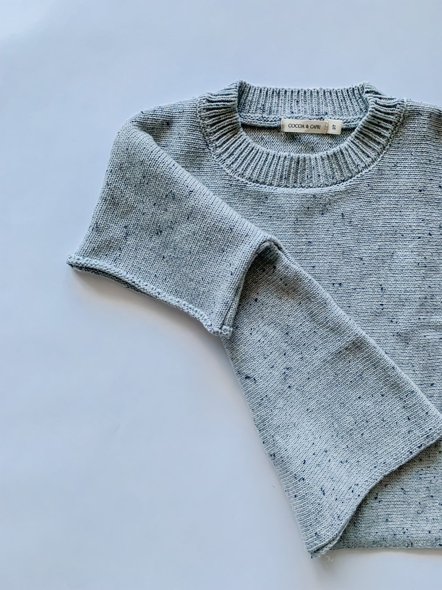 Peppery Speckled Knit Sweater