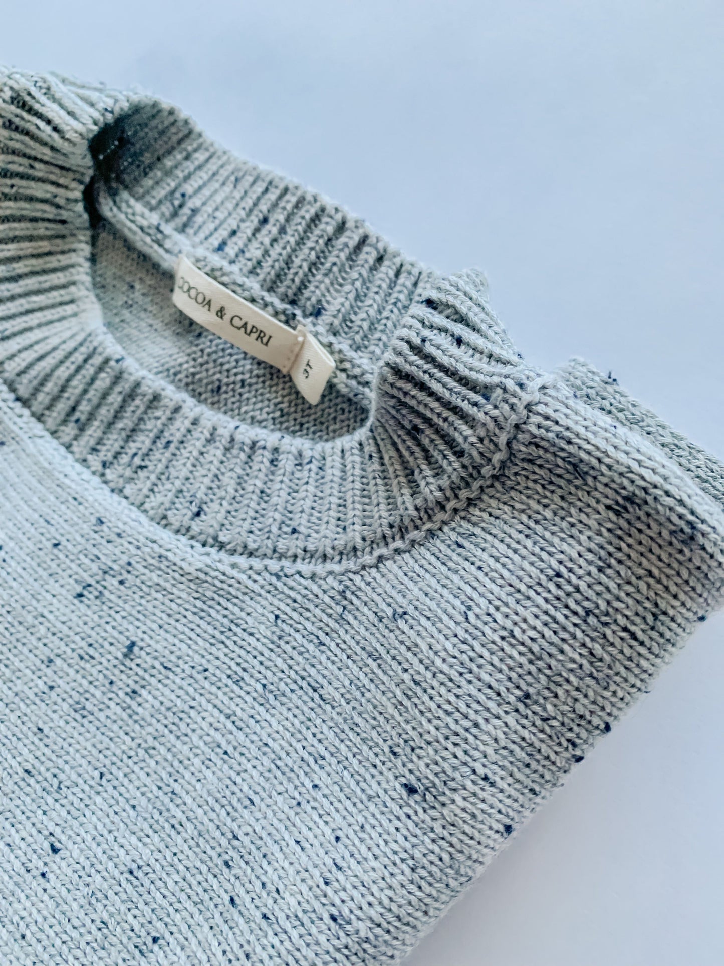 Peppery Speckled Knit Sweater