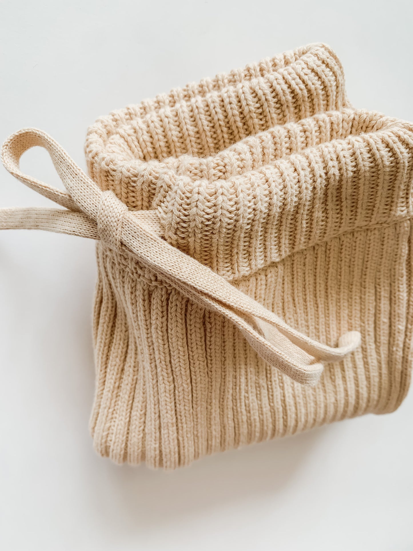 Honey Creme Double Rib Knit Sweater Pant